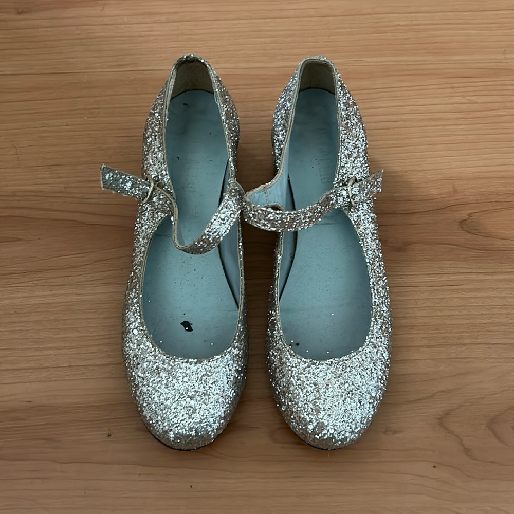 Silver glitter Mary Jane size 5.5
